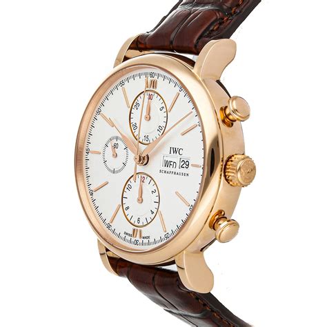 iwc portofino chronograph gold.